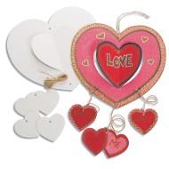 Color-Me™ Heart Mobiles (Pack of 12)