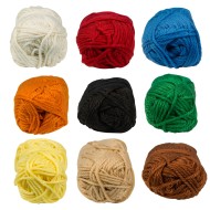 Color Splash Polyester Rug Yarn, 60yd., Natural, Natural