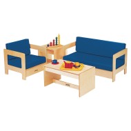 Jonti-Craft® Blue Vinyl Replacement Cushions for Sofa