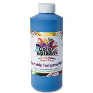 Color Splash!® Washable Tempera Paint, 16oz., Black, Black