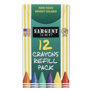 Sargent Art® Refill Crayons, Gray