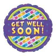 Get Well Bandages Mylar Balloons (Pack of 10)