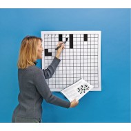 Laminated Blank Crossword Puzzle Grid