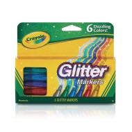Crayola® Glitter Specialty Markers (Pack of 6)