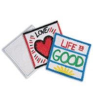 Color-Me™ Iron-On Square Patches (Pack of 48)