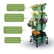 Mobile Double Wall Planter