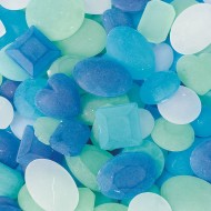 Plastic Sea Glass-Look Mosaic Mix 1/2 lb.