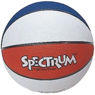 Spectrum™ Red, White, and Blue Rubber Basketball