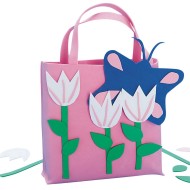 Pink Tulips Tote Bag© Craft Kit (Pack of 12)
