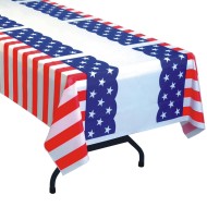 Patriotic Pleated Table Cover (Pack of 6)