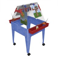 Childbrite™ Two-Station Art Easel with 8 Easel Clips