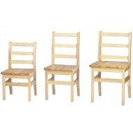 Jonti-Craft® KYDZ Solid Wood Ladder Back Chairs, 14