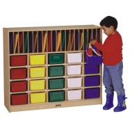 Jonti-Craft® Classroom Organizer With Colored Trays