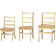 Jonti-Craft® KYDZ Solid Wood Ladder Back Chairs, 16