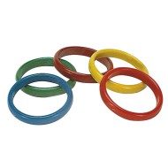 Hard Plastic Carnival Toss Game Rings (Pack of 12)