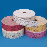 Double Roll Tickets - Assorted Colors, Assorted