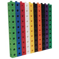 EDX Education® Linking Cubes, Math Manipulatives for Construction and Early Math (Set of 100)