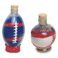 Baseball and Football Sand Art Bottle Assortment (Pack of 6)