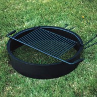 Steel Fire Ring with Cooking Grate