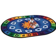 Sunny Day Learn & Play Oval Carpet 8'3x11'8, 8ft 3in x 11ft 8in