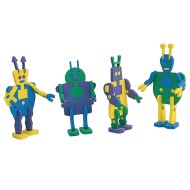 Super Foam Alien Robots Craft Kit (Pack of 12)