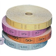 Single Roll Tickets - 25 Cents