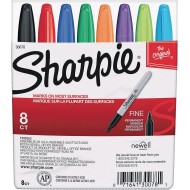Sharpie® Permanent Markers, Fine Point (Set of 8)