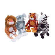 Wild Animals with Closable Hands (Pack of 12)