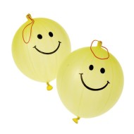 Smile Face Punch Balloons (Pack of 12)