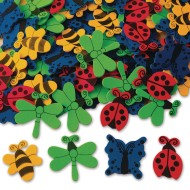 Color Splash!® Foam Shapes with Adhesive – Bugs and Butterflies