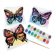 Watercolor Velvet Art Butterflies (Pack of 30)