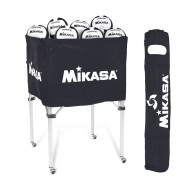 Mikasa® VQ2000 Black/White Volleyballs with Cart Pack