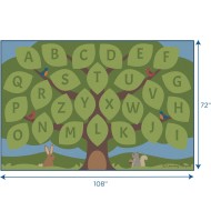 Learning Carpets Alphabet Seating Tree  Classroom Rug