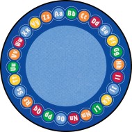 Learning Carpets ABC Rotary Round Classroom Rug