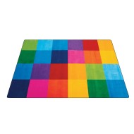 Learning Carpets Rainbow Mosiacs Classroom Rug, 96in x 144in