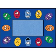 Learning Carpets Expressions Round Classroom Rug