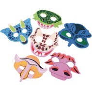 Dinosaur Foam Masks for Pretend Play