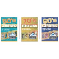 50s, 60s & 70s Decade Rewind Reminiscing Booklets Set (Set of 3)