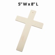 Unfinished Wood Crosses (Pack of 24)