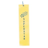 Award Ribbons Superstar-Yellow (Pack of 50)