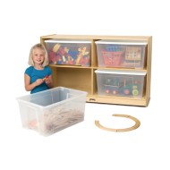 Jonti-Craft® Toddler Clear Totes Storage Units