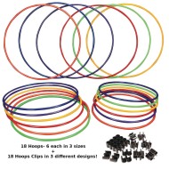 S&S Worldwide® Economy Hoops and Hoop Clips Easy Pack