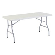 NPS® Heavy Duty Folding Table, Speckled Gray, 30 IN x 96 IN