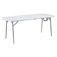 NPS® 30 x 72 Heavy Duty Fold-in-Half Table, Speckled Grey