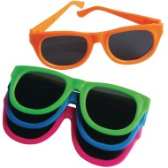 Children's Fashion Sunglasses in Bright Assorted Colors (Pack of 12)