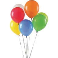 Assorted Color Latex Balloons, 9
