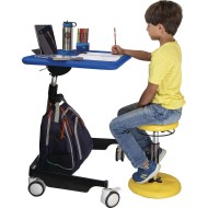 Kore Design® Kids Sit-Stand Mobile Student Desk, Adjustable 31