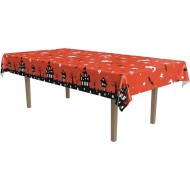 Halloween Haunted House Reusable Table Cover, Rectangle 54