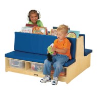 Jonti-Craft® Read-A-Round Double-Sided Literacy Couch, with Built in Book Browser