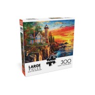 300 Large-Piece Jigsaw Puzzle - Rocky Cliff Lighthouse